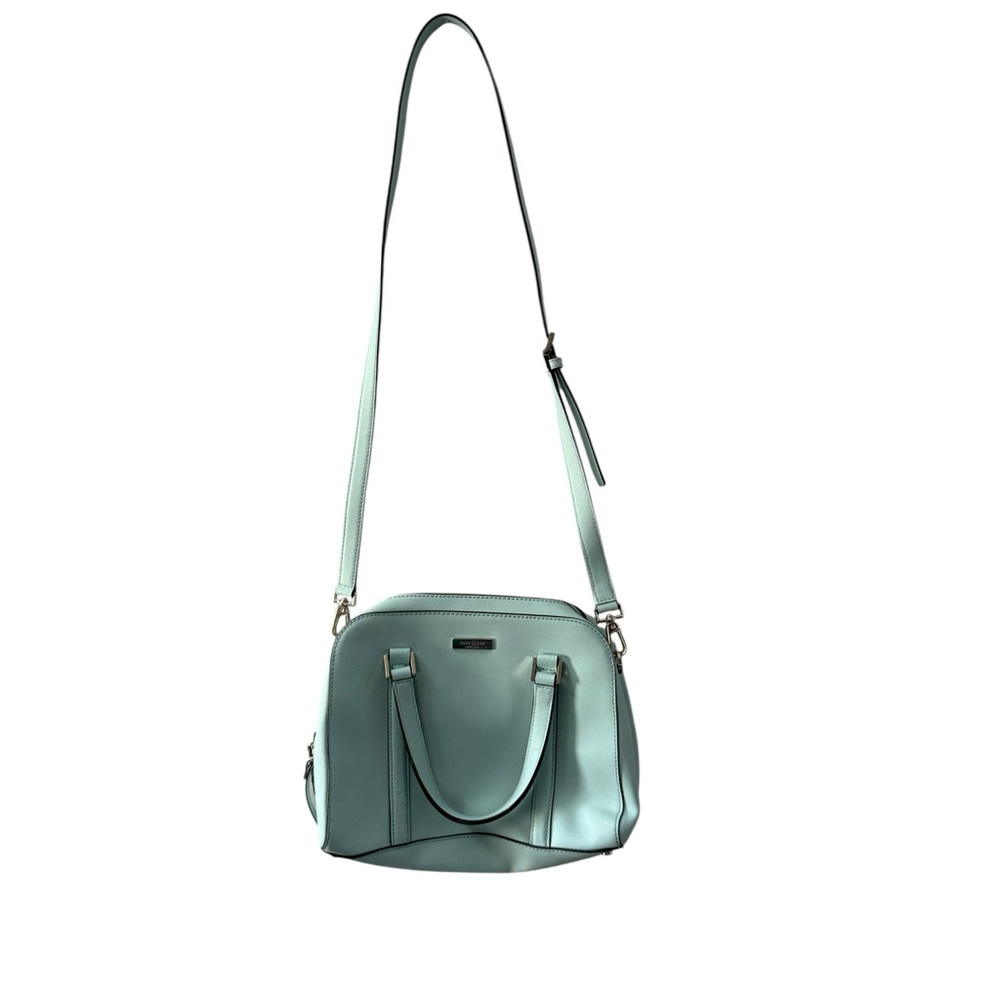 Authentic Kate Spade Newbury Lane Loden Leather Larger Satchel Bag. - Picture 2 of 14